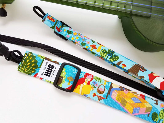 Ukulele Strap ALL in ONE Hug Strap - Little Red Riding Hood